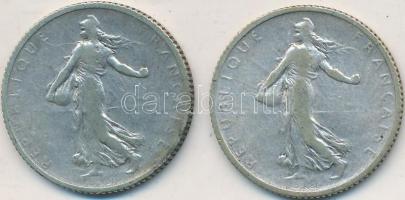 Franciaország 1904-1905. 1Fr Ag (2x) T:2-,3
France 1904-1905. 1 Franc Ag (2x) C:VF,F