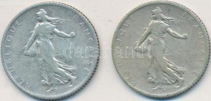 Franciaország 1906-1907. 1Fr Ag (2x) T:2-,3
France 1906-1907. 1 Franc Ag (2x) C:VF,F