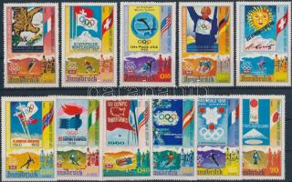 Téli olimpia sor + blokk Winter Olympics set + block