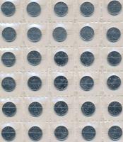 Franciaország ~1850-1990. 228db vegyes fémpénz albumba rendezve T:vegyes  France ~1850-1990. Collection of 228 coins in album C:mixed