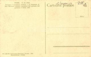 1918 Fiume, General of San Marzano takes possession of the government building and the city