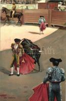 Una Veronica / Bullfight litho