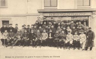 Chailly-sur-Clarens, restaurant, Group of French prisoners of war in (EK)