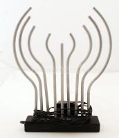 Kilenc karos, dizájnos, Gnosjö Konstsmide márkájú asztali dekor lámpa, működik, m: 36,5 cm