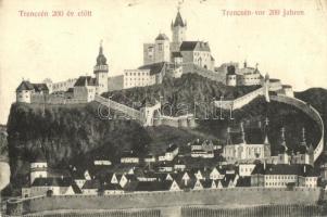 Trencsén, vár 200 évvel ezelőtt / castle 200 years ago (EK)