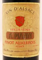 cca 1990, Vin D'Alsace Pinot Auxerrois, A. Mann,Alsace, Vieilles Vignes, 750ml