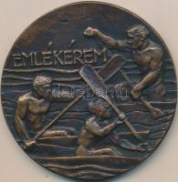 DN "Magyar Kajak-Kenu Szövetség / Emlékérem" Br emlékérem. Szign.: F.G. (81mm) T:2
