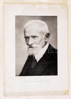 Cholnoky Jenő (1870-1950) író, földrajztudós, tanár, aláírása saját képén. 25x36 cm