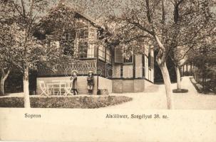Sopron, Alsólöwer, Szegélyút 38. sz. villa; kiadja Röttig Gusztáv és fia