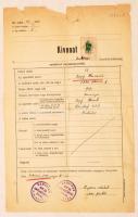 1939 Kiskőrös, Kivonat a kiskőrösi izraelita hitközség születési anyakönyvéből az anyakönyvvezető rabbi aláírásával