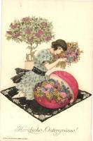 Easter, M.Munk Wien Nr. 1052. litho s: Mela Koehler