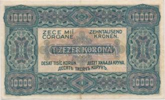 1923. 10.000K "80 FILLÉR - NYOLCVAN FILLÉR" felülbélyegzéssel, nyomdahely jelölés nélkül T...