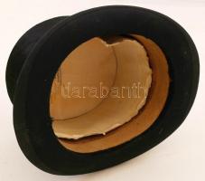 Régi J.Heinr. JTA K.u.K. Hof-Hutfabrikant (Wien) cilinder eredeti dobozában kis hibával, 19x16x15 cm