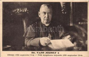 Dr. Vass József obituary card 'Tolnai Világlapja ajándéka' (fa)