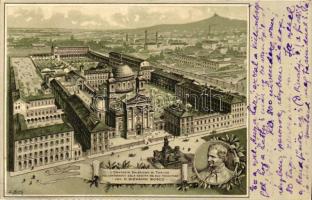 Torino, L'Oratorio Salesiano / Centenary of the birth of the Oratory's founder, D. Giovanni Bosco, litho (EK)