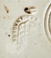 Wilhelmsburg népi mintás kerámia fali dísztál, d: 23 cm