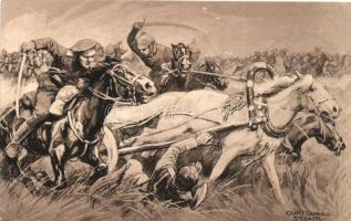 1914-15 WWI Battle of Tannenberg, Russian attack 'Wohlfahrts-Karte' s: Curtschulz Steglitz (EK)