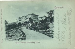 1899 Crikvenica, Quarnero; Grand Hotel Erzherzog Josef (EK)