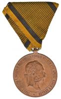 1873. Hadiérem bronz kitüntetés mellszalaggal T:2 Hungary 1873. War Medal bronze decoration with ribbon C:XF NMK 231.