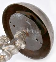 Figurális angyalkás díszítésű talpas személyzeti csengő, törvény védve jelzéssel, működőképes állapo...