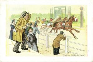 &#039;Tyhűű az áldóját, felvágott!&#039; / Horse racing, humour (EK)