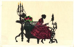 Spinning wheel; Pasto-Silhouetten s: Marte Graf