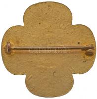 Osztrák-Magyar Monarchia ~1914-1918. "Veszszen Anglia" aranyozott, zománcozott fém propaga...