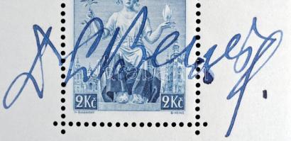 1938 Csehszlovákia 20 éves a köztársaság blokk. Rajta Edvard Benes (1884-1948) csehszlovák elnök saj...