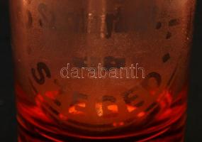 cca 1910 Szeged Cs. M. V. és K. I. szikvízgyár Rt. szikvizes szifon nemzetiszín porcelán betéttel jó...