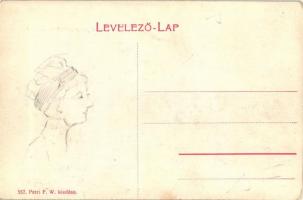 Gyulafehérvár, Jericho; Óriás Gy. fodrászüzlete; kiadja Petri F. Vilmos / hairdresser's shop