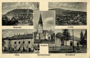 Gyöngyöspata, Borpincék, iskola, Községháza (EK)