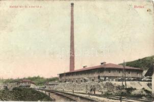Ruttka, Kő és mész telep / stone and lime plant, factory (b)