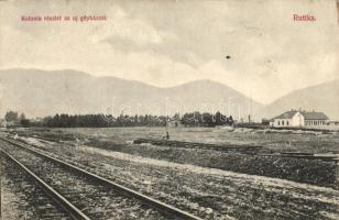 Ruttka, Kolonia részlet az új gépházzal / colony with the new powerhouse (kis szakadás / small tear)