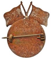 Osztrák-Magyar Monarchia 1915. "Viribus Unitis 1914-1915" zománcozott fém patrióta jelvény...