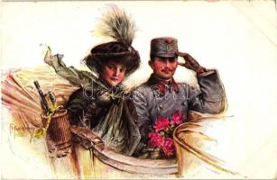 Charles IV and Zita in automobile, M.Munk Wien Nr. 1049. s: Kuderna