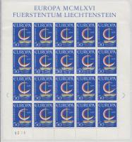 Europa CEPT minisheet, Europa CEPT kisív