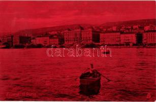 Fiume, port, Raphael Tuck & Sons 'Fiume' 12 Dess. 'Fire Effects'