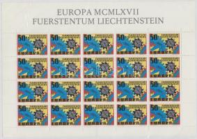Europa CEPT minisheet, Europa CEPT kisív