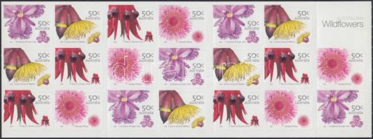 Wild flowers self-adhesive stampbooklet, Vadvirágok öntapadós bélyegfüzet