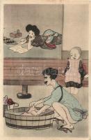 Japanese family, folklore, humour, Torii Shoten (EK)