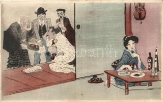 Japanese family, folklore, humour, Torii Shoten