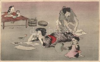 Japanese family, folklore, humour, Torii Shoten (EK)