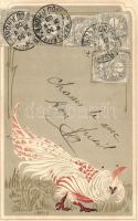 Bird, French art postcard (EK)