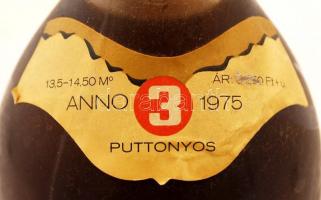 1975 Tokaji aszú, 3 puttonyos, 0,5 l, édes fehérbor