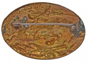 Osztrák-Magyar Monarchia ~1914-1918. "5. 'Vörös Ördög' Lovashadosztály" bronzozo...