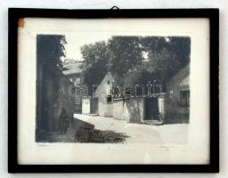 Olvashatatlan jelzéssel: Arany kacsa, Tabán, különleges fotótechnikai eljárással készült kép, jelzett, üvegezett keretben, sarkán szakadással, 17x13 cm