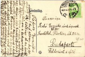 Kisújszállás, Vasútállomás, vasútállomás, takarékpénztár; Art Nouveau, Záhony Lajos kiadása