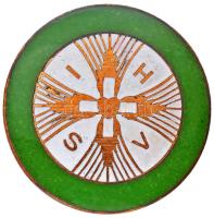 DN "IHSV (In hoc signo vinces)" zománcozott fém jelvény (26mm) T:2