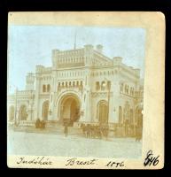 1896 Oroszország Breszt vasútállomás épület / 1896 Russia Brest railway station building 9x10 cm