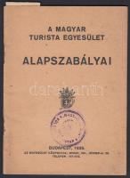 1939 A Magyar Turista Egyesület alapszabályai 24p.